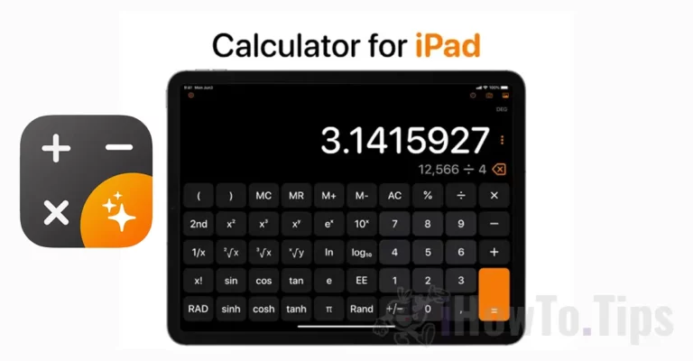 Aplicație Calculator pentru iPad - Gratuită și fără Reclame