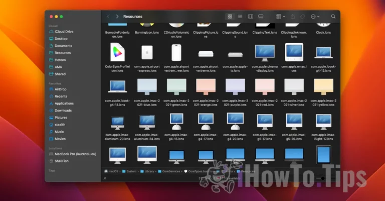 Unde găsești iconițele fișierelor de sistem pe macOS