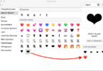 A Red Hearts megjelenik nehéz fekete szívként macOS Sierra Fogadott üzenetek