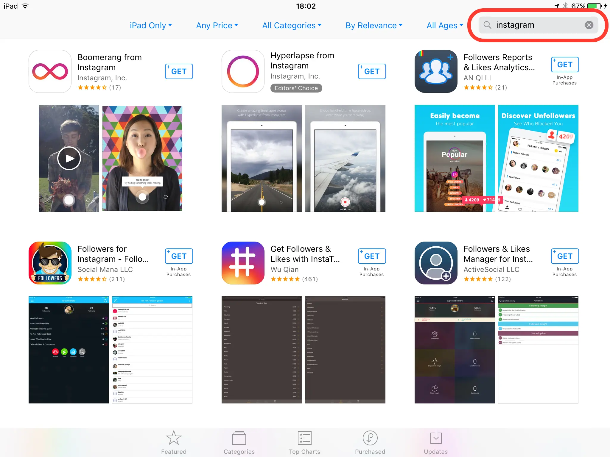 Instagram'ı (resmi uygulama) iPad Mini'ye nasıl yükleyebiliriz, iPad Pro, iPad Air