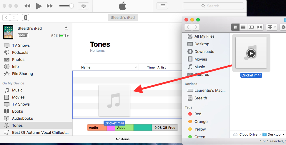 How to transfer / copy a song ringtone from Windows pc / Mac or iTunes Store on iPhone or iPad
