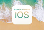 iOS Återställ nedgradering