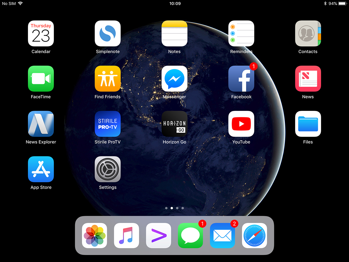 iPad गोदी Home स्क्रीन