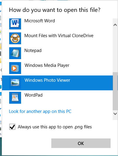 تمكين Windows عارض الصور بتنسيق Windows 10 - نقرة واحدة