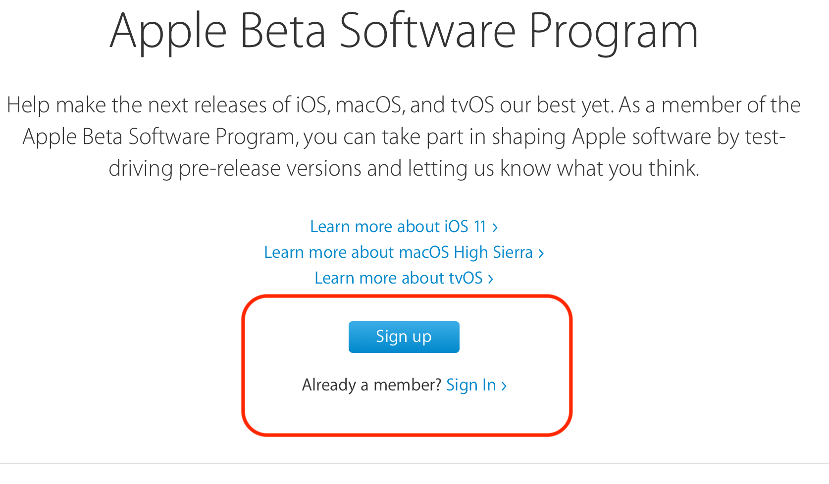 Εγγράφω iOS Πρόγραμμα λογισμικού Beta Apple 2