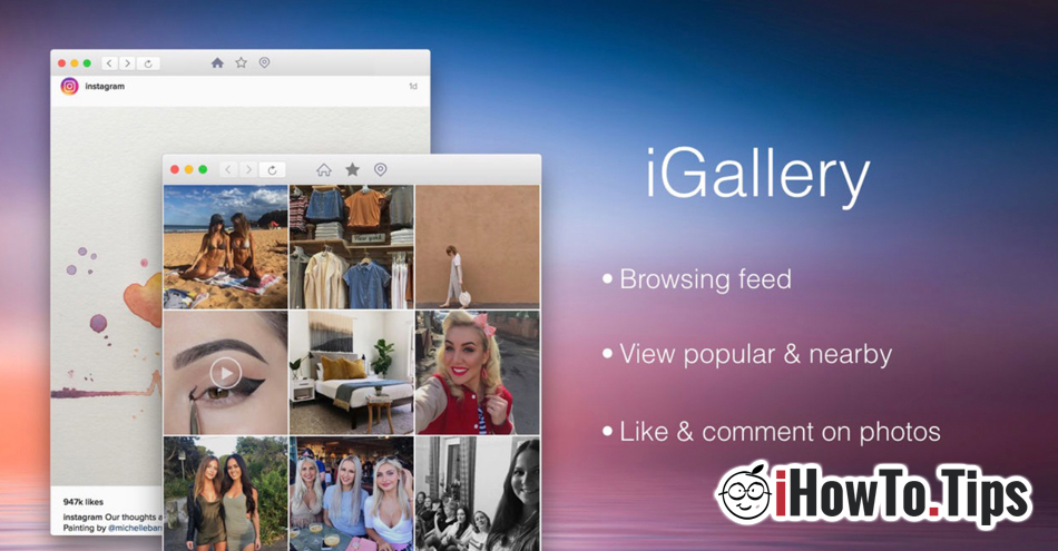 post a photo on igallery for mac