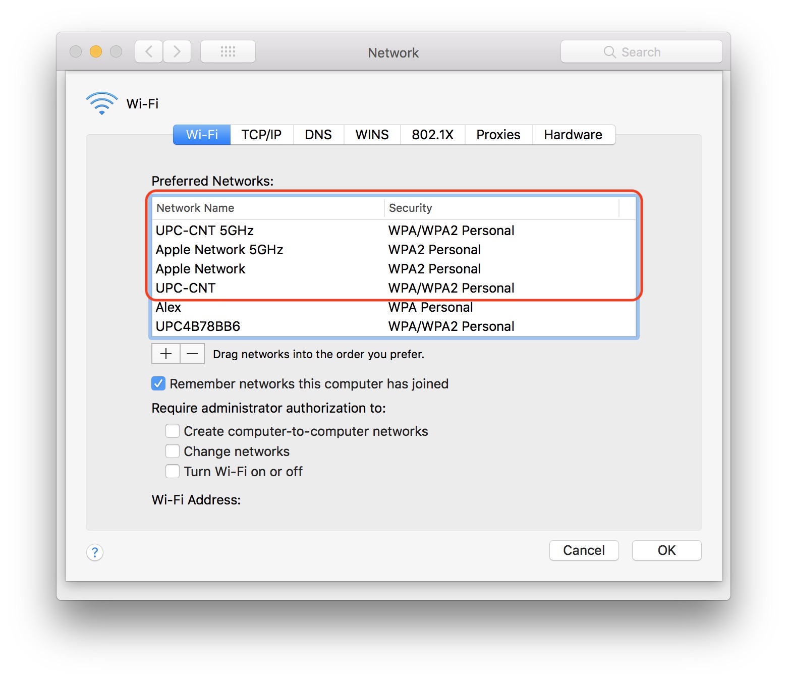 Jak zmienić kolejność automatycznego łączenia sieci Wi-Fi zapisanych na macOS