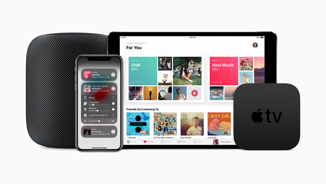 Apple iOS 11.4は新しいをサポートします HomePod ミュージックコントロール05292018