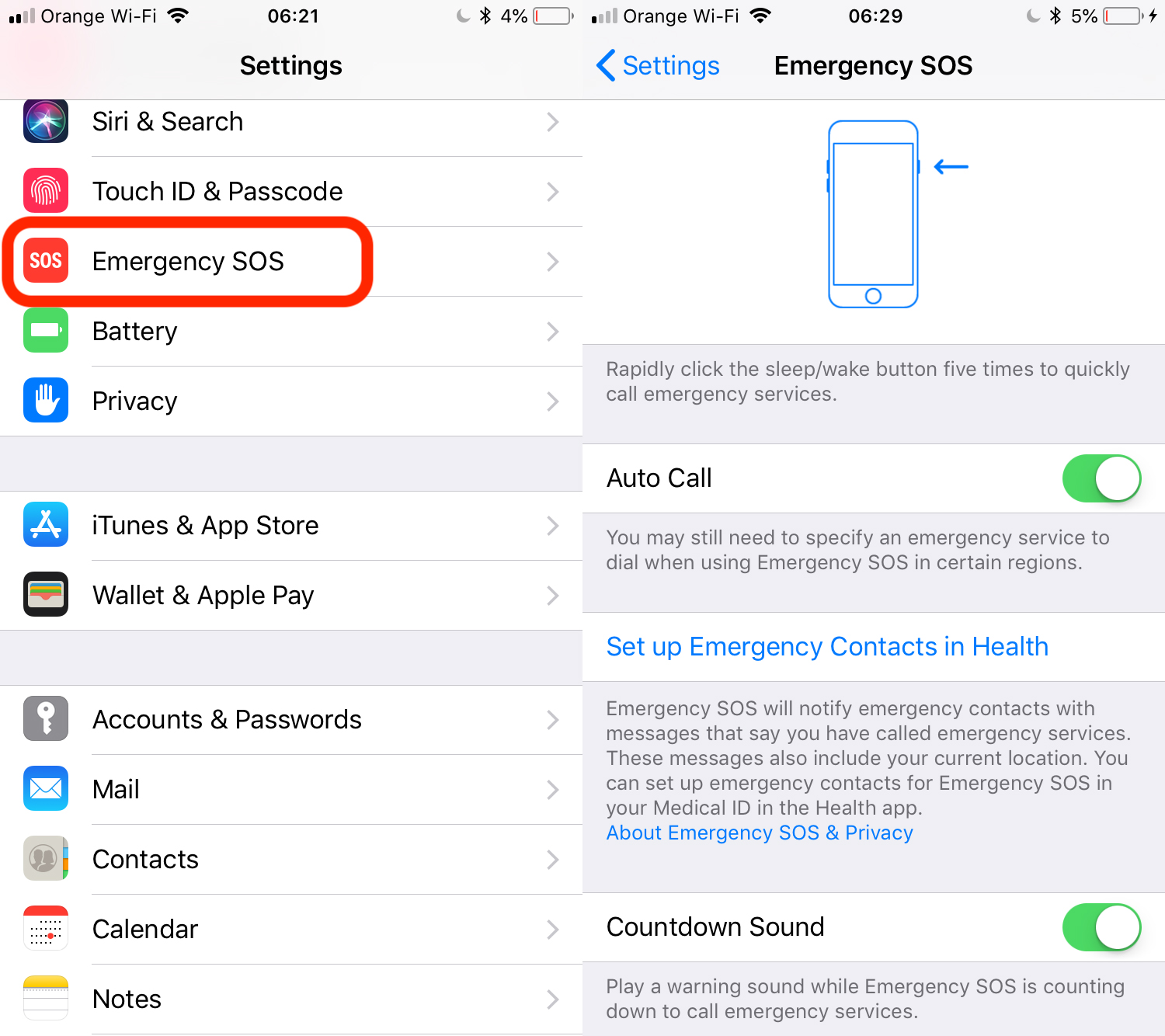 Nowe opcje ratowania życia (SOS) zostaną wprowadzone w dniu iOS 12