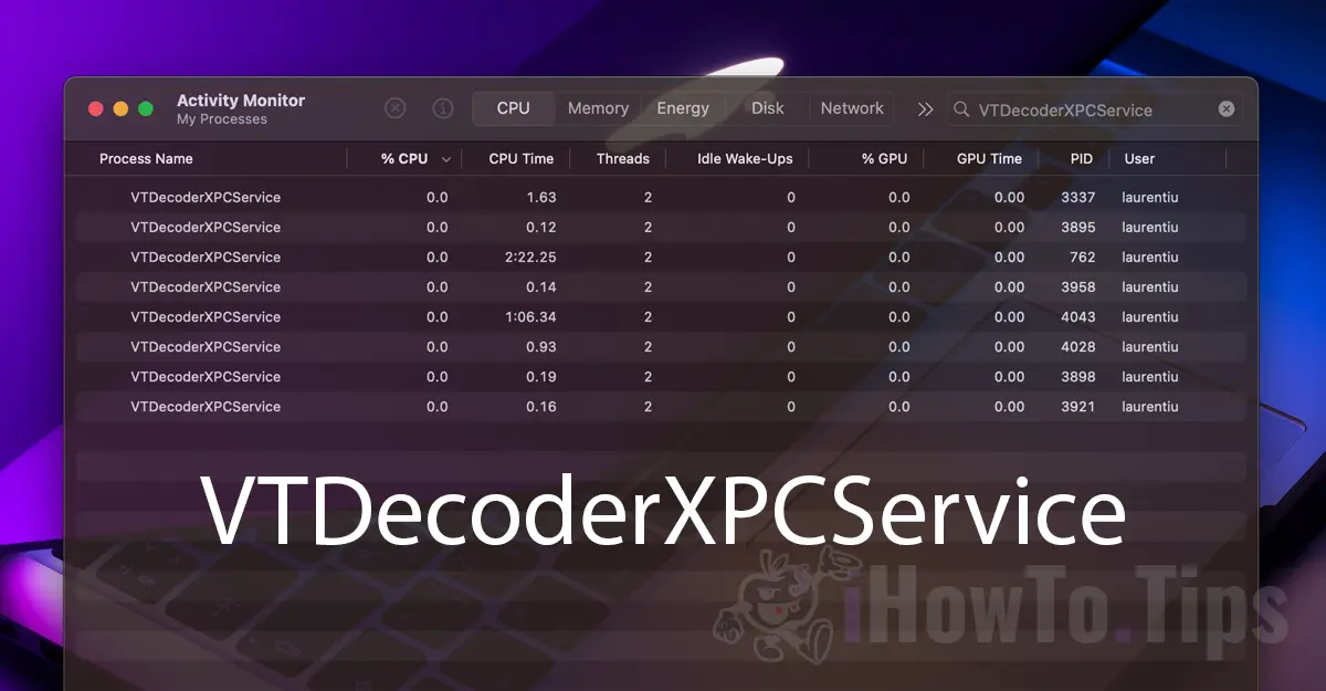 VTDecoderXPCService High CPU Usage