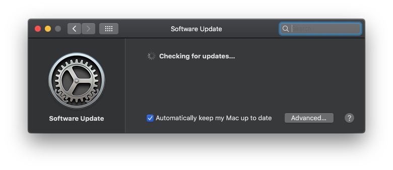 macOs Mojave Software Update