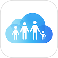 ios8 icloud піктограма навігації спільного використання сім'ї