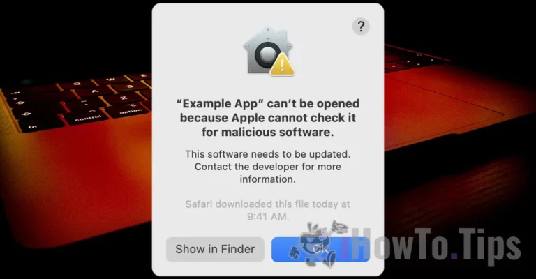 Apple cannot check it for malicious software