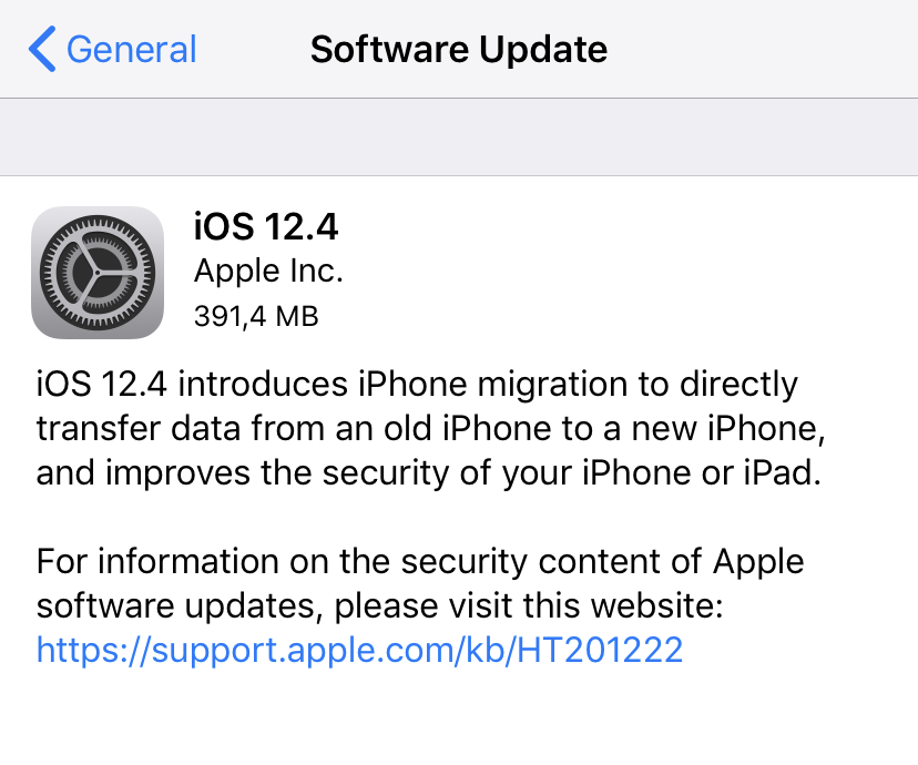 iOS 12.4 - Update iPhone and iPad [News brought by the new version]