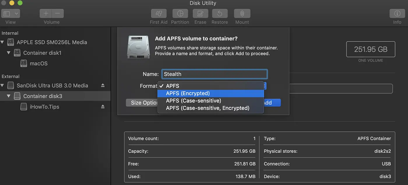 Create Encrypted Flash Drive Partition