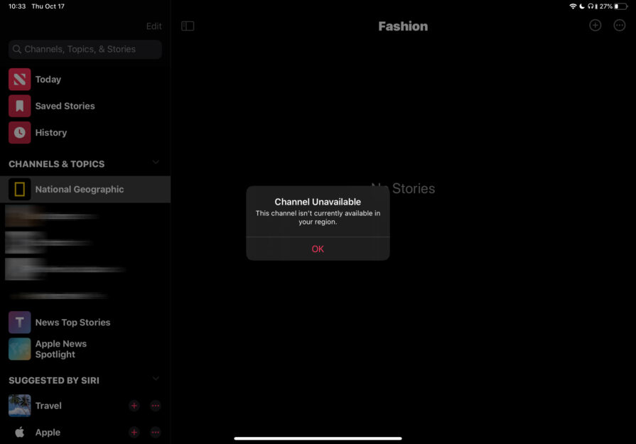 Aplicatii si Servicii Apple pentru iOS si iPadOS limitate in functie de