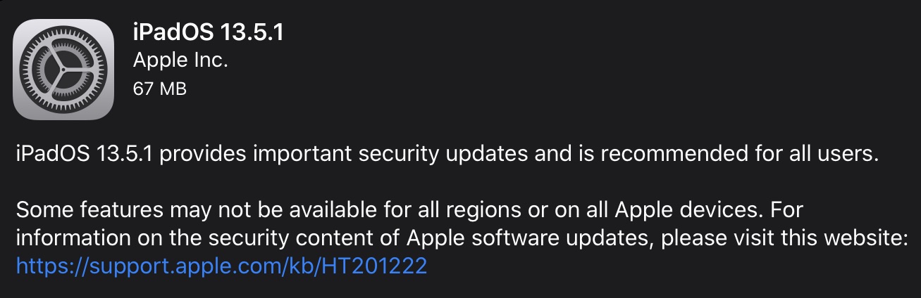 iOS / iPadOS Important Security Updates