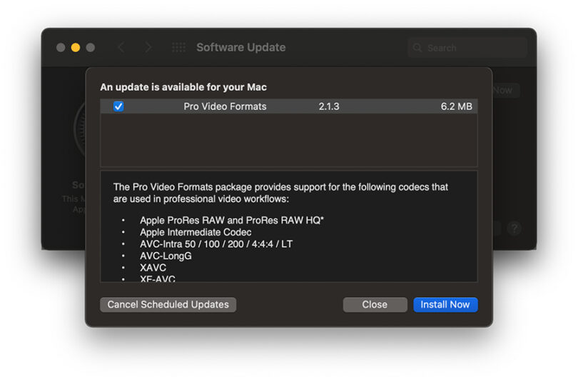Formatos de vídeo profesionales 2.1.3 códecs para flujos de trabajo de