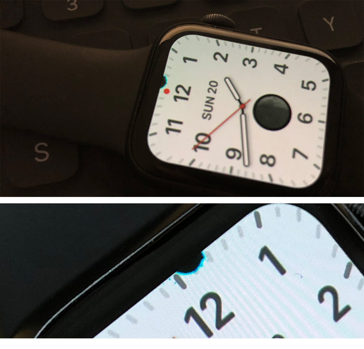 The black spot (Black Spot Display) on the screen Apple Watch [How To Fix]