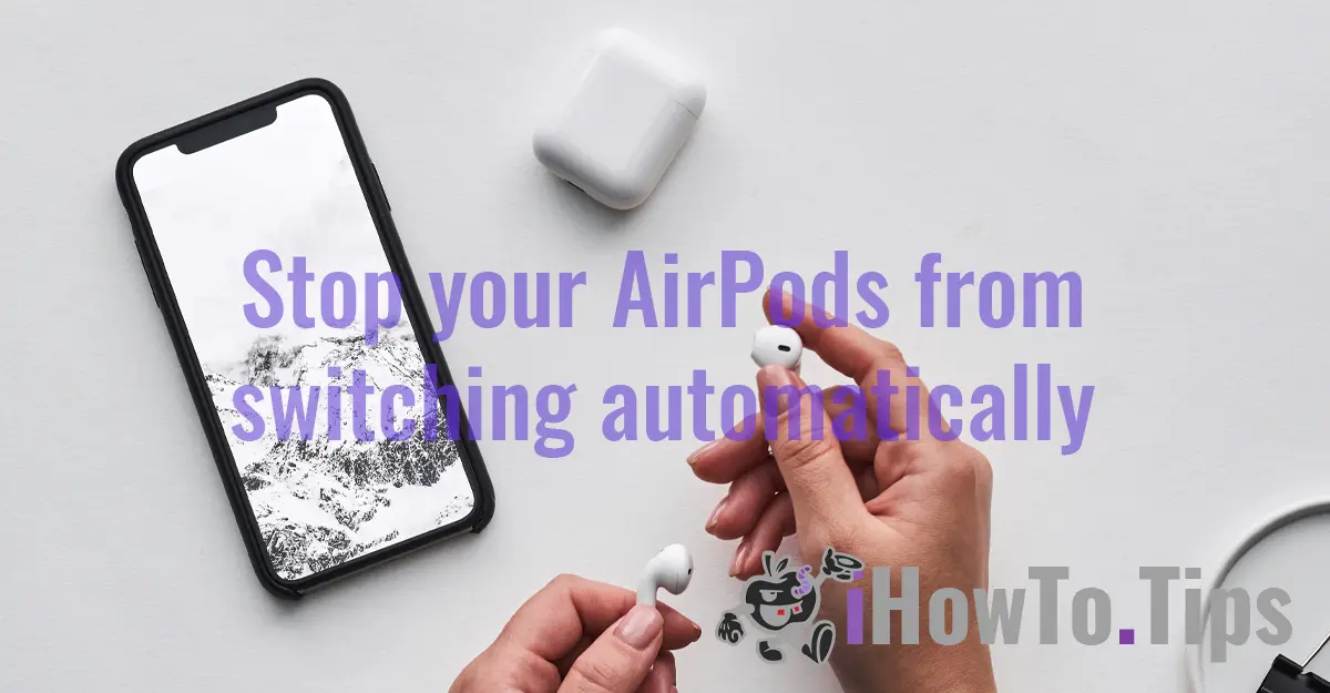 Onemogoči samodejno povezovanje AirPods