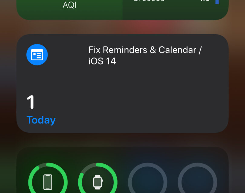 Fix Reminders & Calendar Widget Not Show in iOS / iPhone HowTo