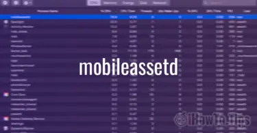 mobileassetd يستهلك موارد CPU عالية - استخدام عالي لوحدة المعالجة المركزية