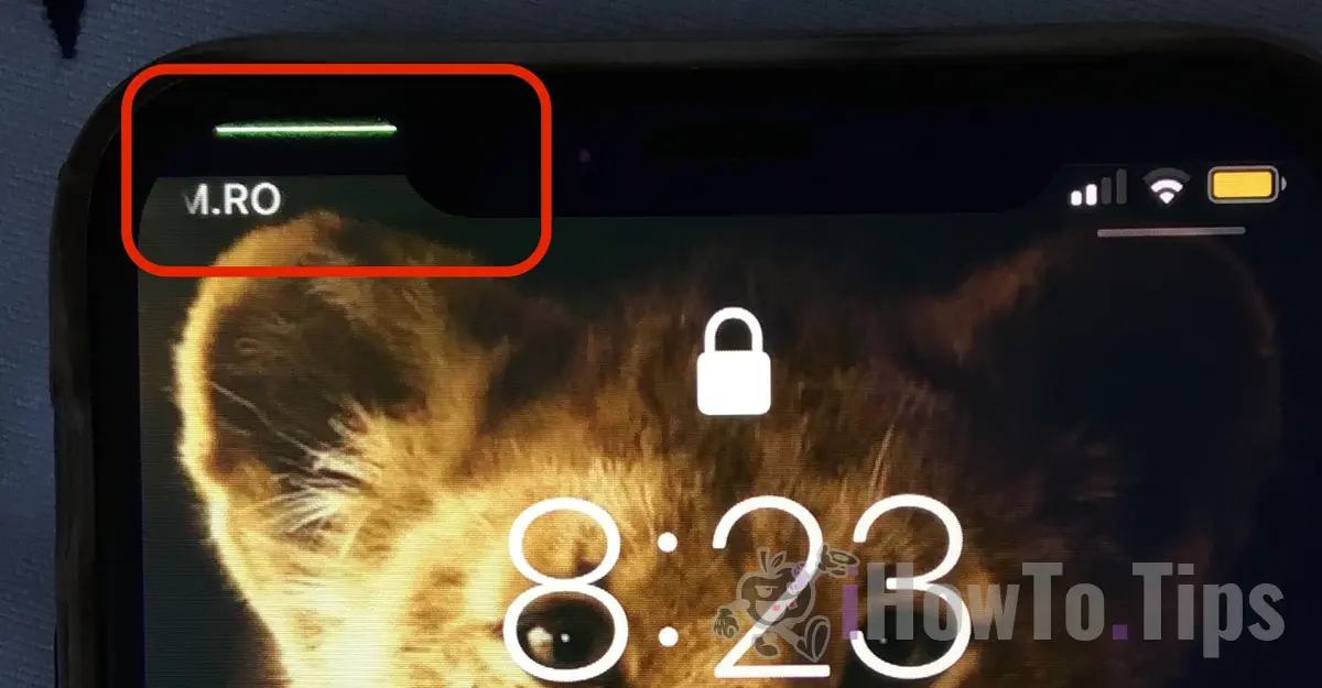 iPhone Display 緑の縞
