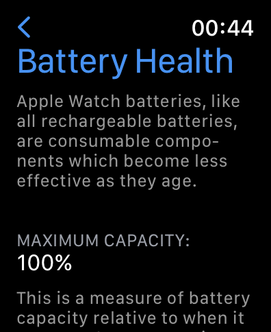 Battery Zdrowie Apple Watch