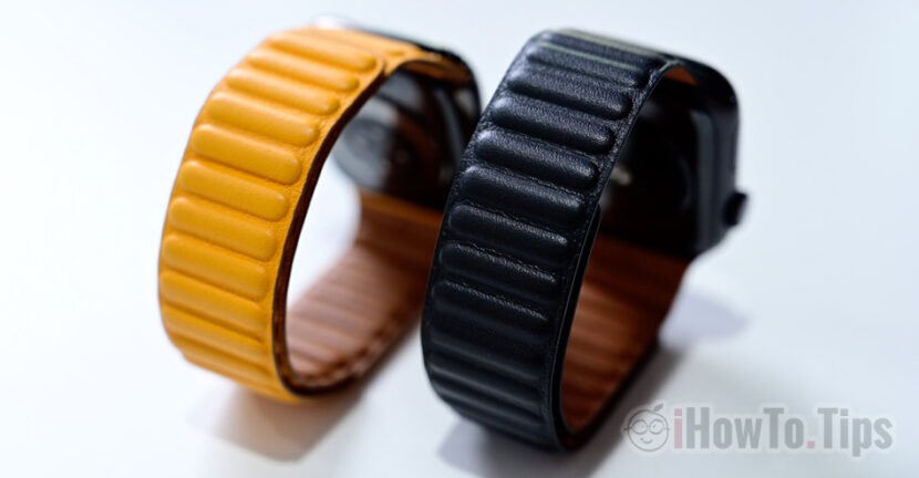 Dark Ink Leather Link