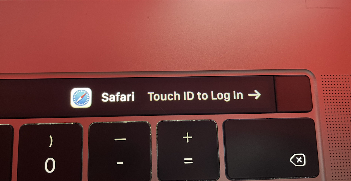dotykać identyfikator MacBook Pro