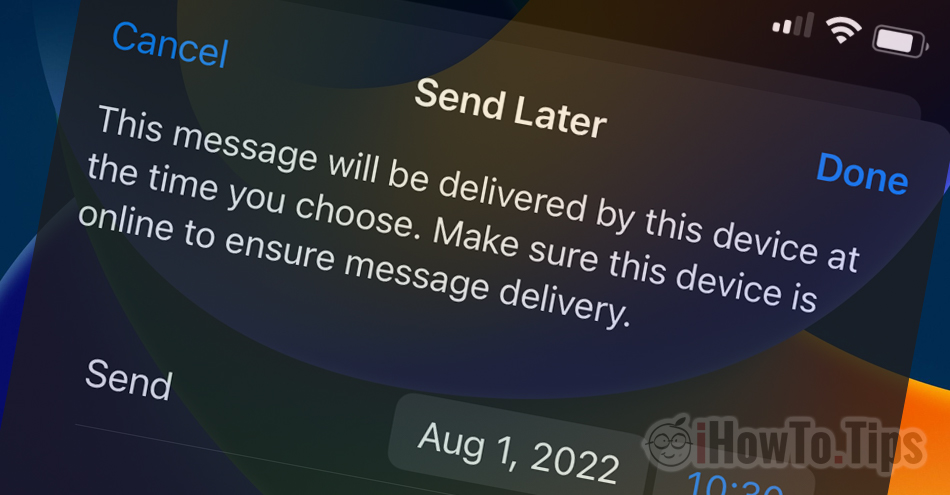 Ütemezett e-mail küldés iPhone-ról - E-mail Scheduled Send