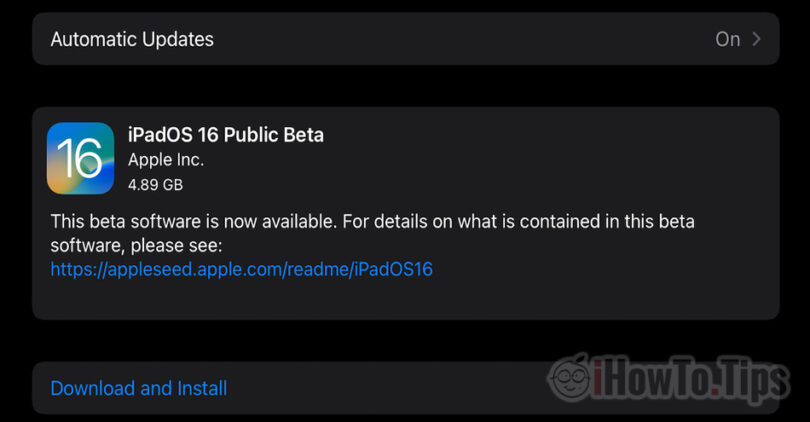 iPadİşletim 16 Public Beta