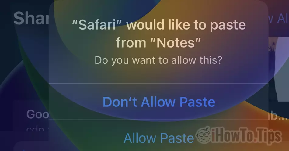 Allow Pasqua su iOS 16
