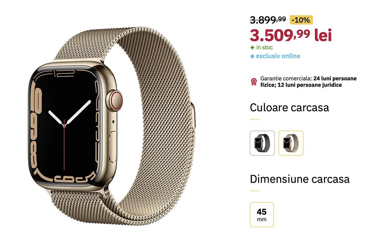 Apple Watch Series 7 halvimmalla hinnalla