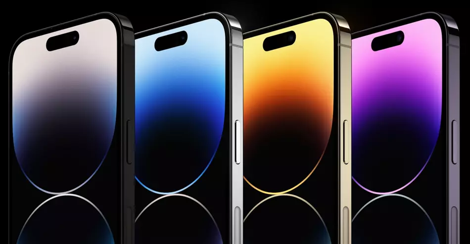 priser iPhone 14 Pro - Pro Max farger