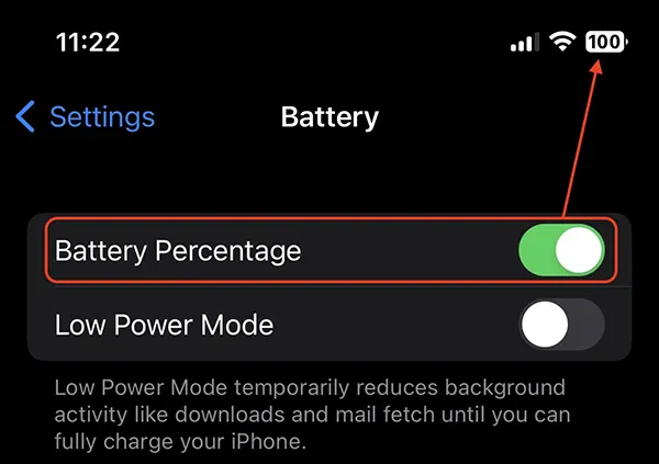 Battery ikon peratusan