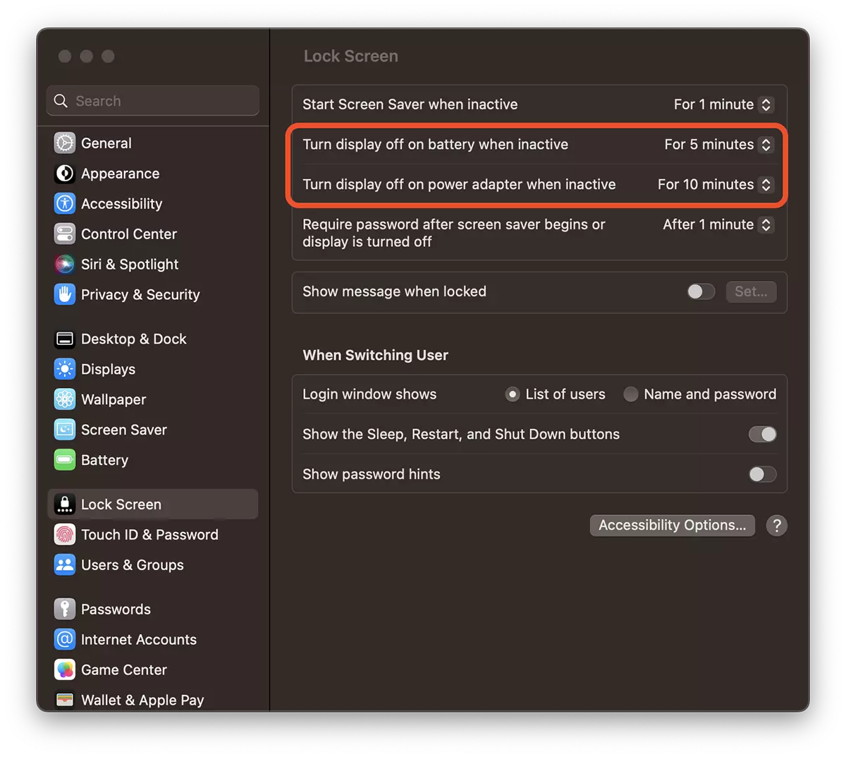 आप कितने समय बाद सेट करते हैं MacBook प्रवेश करना sleep mode pe macOS Ventura