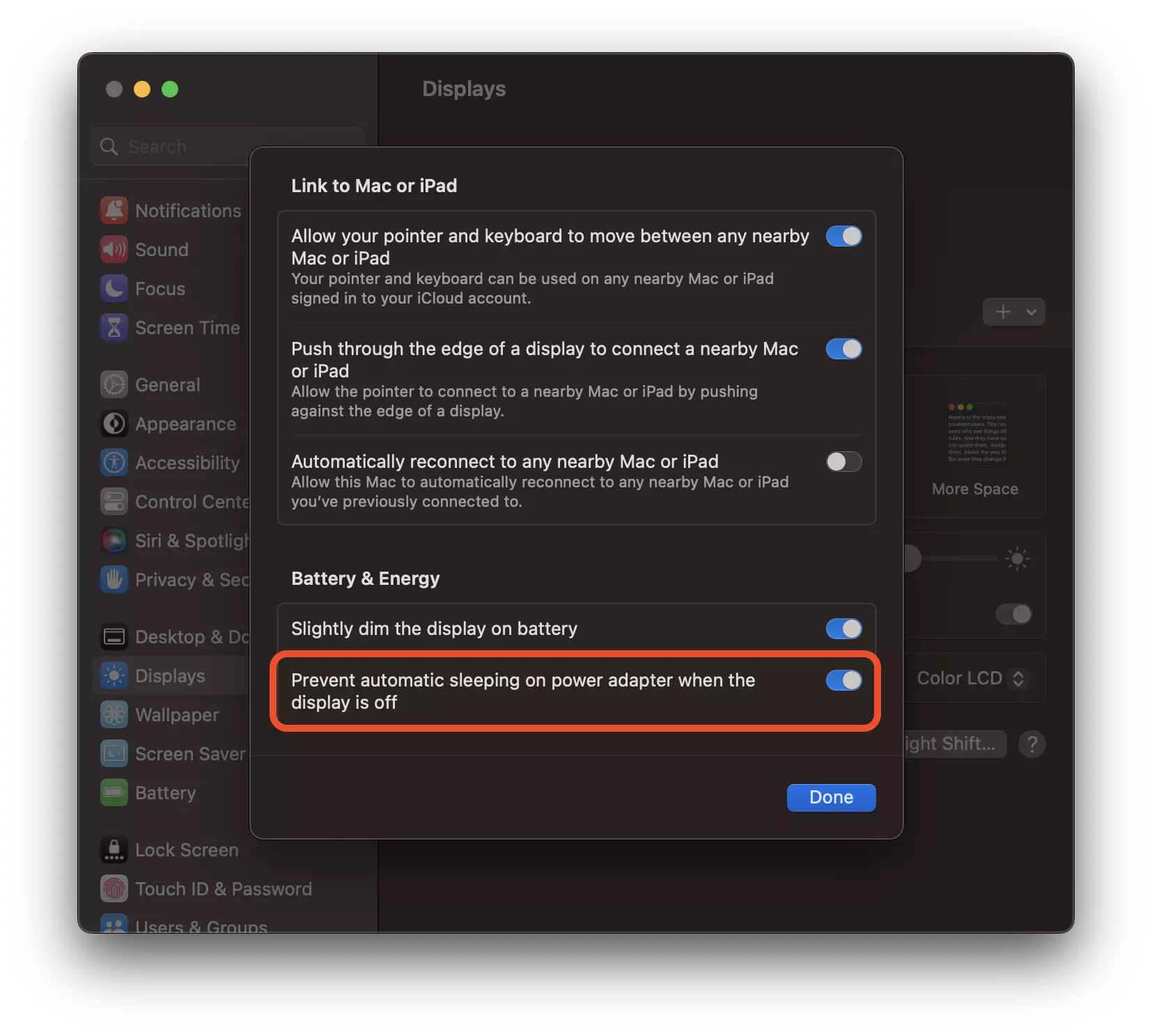 Prevent automating sleeping MacBook