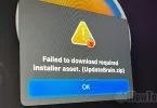 Neúspešný macOS inštalovať