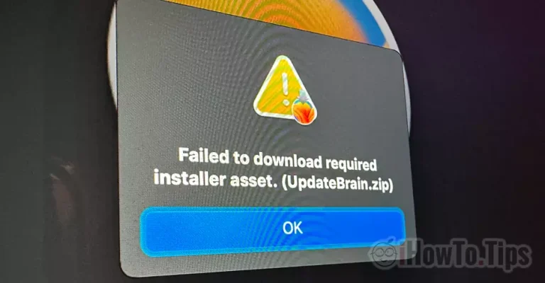 Neúspešný macOS inštalovať