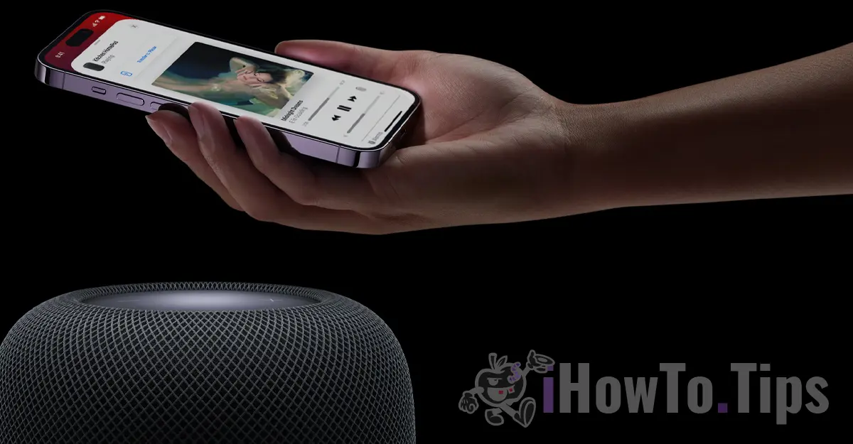 Прехвърлете аудио на iPhone към HomePod