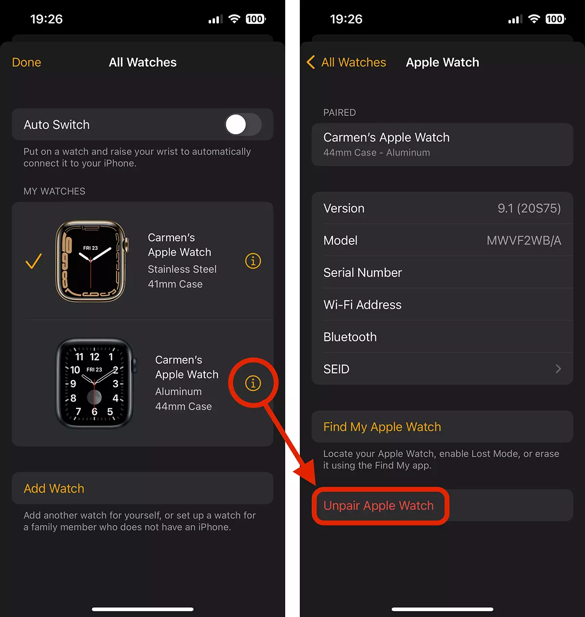 How do you reset Apple Watch to the factory settings