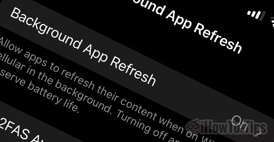 Qué significa eso Background App Refresh en iPhone y iPad