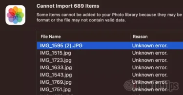 Nie je možné importovať Photos a videá
