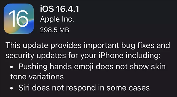 Rozwiąż błędy Siri cu update iOS 16.4.1