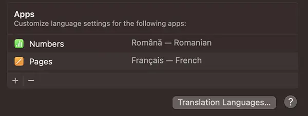 How to change the language of applications for macOS