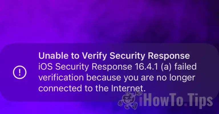 iOS Security Response Échoué