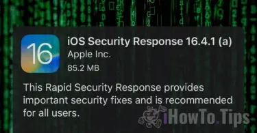 iOS rýchly Security Responses