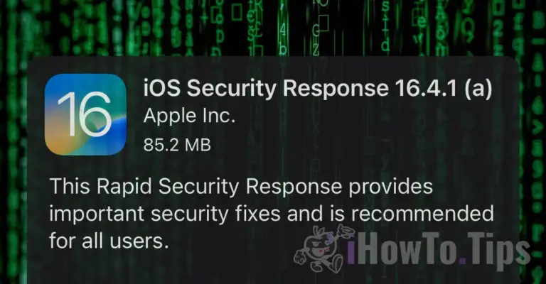 „iOS Fast“. Security Responses