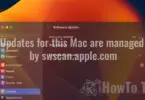 Updates for this Mac is managed by swscan.apple.com